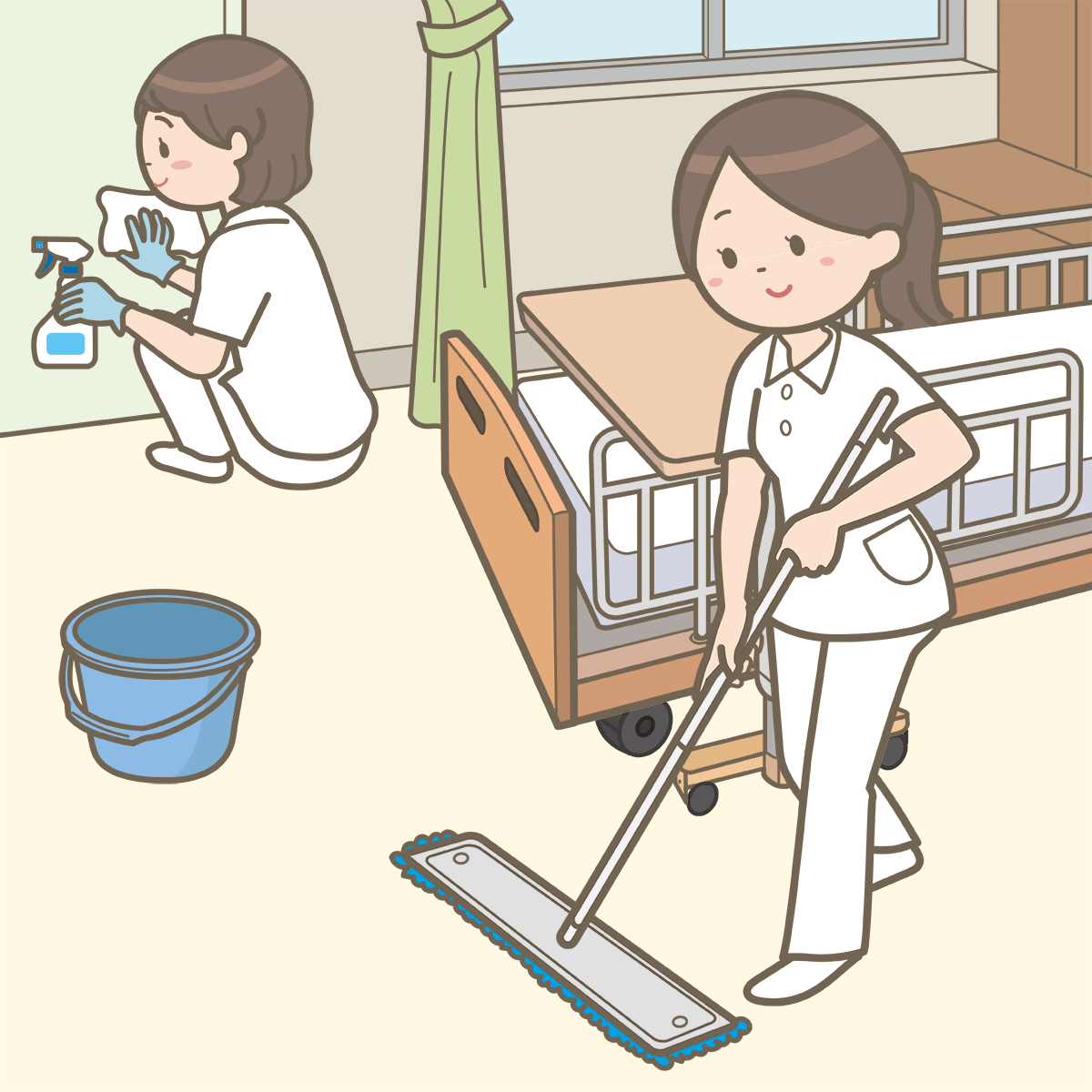 病院内の清掃（竹田綜合病院） （ID：35543）の求人画像１