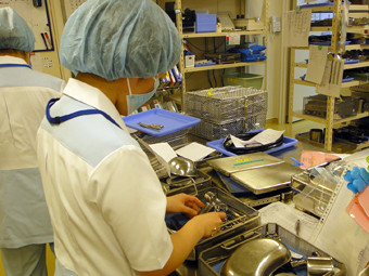 病院での器材の洗浄・滅菌・チェック業務（ID：40107）の求人画像１
